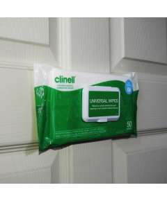 Clinell Universal Wipes with Adhesive Back