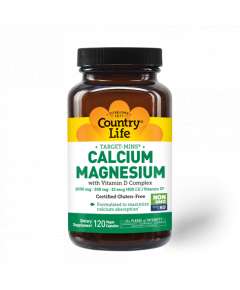 Country Life Calcium Magnesium with Vitamin D Complex 120 Capsules Supplement