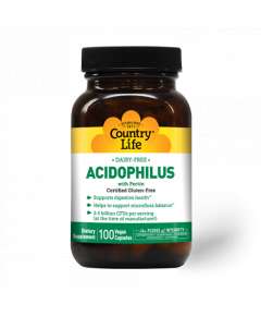 Country Life Acidophilus 100 Vegan Capsules Supplement