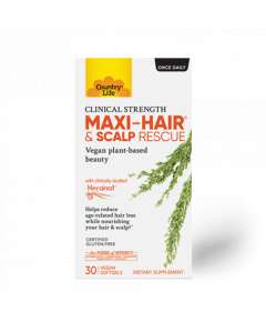 Country Life Maxi Hair and Scalp Rescue 30Softgels Supplement