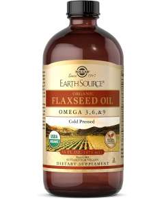 Solgar EarthSource Cold Pressed Organic 473ml Flaxseed Oil