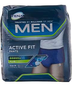 Tena Men Active Fit Medium 9 Pack Adult Pant Diapers