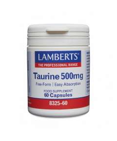 Lamberts 500mg Taurine 60 Capsules Supplement