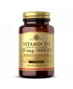 Solgar 125mcg(5000IU) VitaminD3 100 Softgels