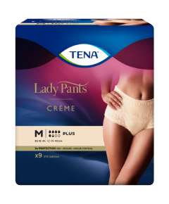 Tena Lady Pants Plus 9Pack Medium Crème Incontinence Underwear
