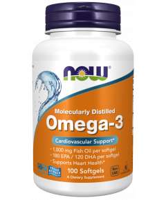 Now 1000mg Omega3 100Softgels Supplement