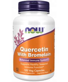 Now Quercetin with Bromelain 120Capsules Supplement