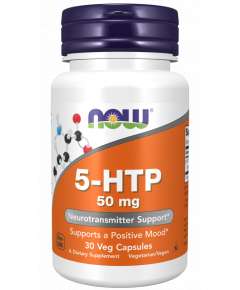 Now 50mg 5HTP 30VegCapsules Supplement