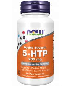 Now 200mg 5HTP 60VegCapsules Supplement