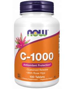 Now 1000mg Vitamin 100 Sustained Release Tablets