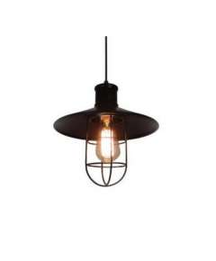 Tronic PL 7145-BK Black Vintage Pendant Cage Light