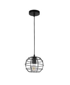 Tronic 7160-02-BK Retro Cage Pendant Light