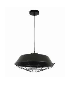 Tronic  PL 7850-BK-WH Black Shade With Wire Mesh Pendant Light