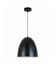 Tronic  PL 7860-BK-WH Black Dome Pendant Light