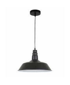 Tronic 8260-01-BK Black Industrial Pendant Light