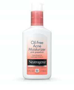 Neutrogena 118ml Oil Free Pink Grapefruit Acne Face Moisturizer with Salicylic Acid