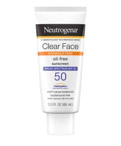 Neutrogena 88ml Clear Face Breakout Broad Spectrum SPF 50 Sunscreen
