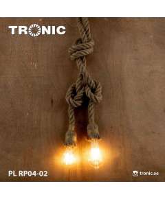 Tronic PL RP04-02 Rope Hanging Lamp 2XE27