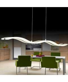 Tronic WH 011B-D0-49-30-DL Modern Acrylic LED Wave Pendant Light