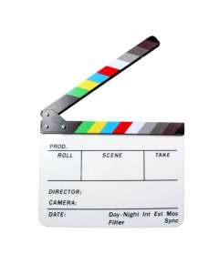Generic Colored Acrylic Clapper Board Slate