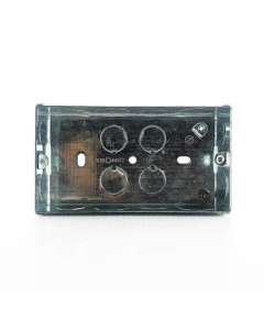 Tronic TR 2361 Tronic Twin Galvanised Metal Switch Box
