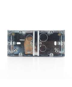 Tronic Single Galvanised Iron Electrical 2 Way Switch Box