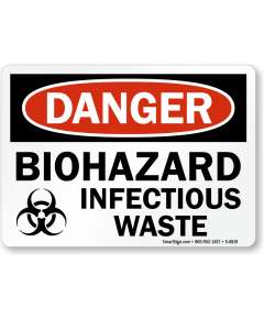 Biohazard Infectious Waste Signage