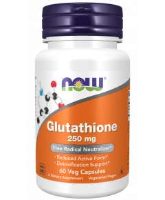 Now 250mg Glutathione 60Capsules Supplement