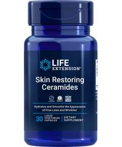 Life Extension Skin Restoring Ceramides 30 Liquid Capsules Supplement