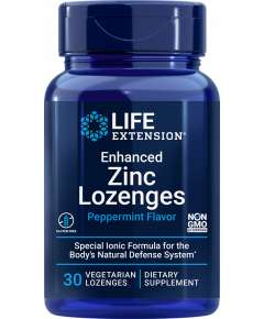 Life Extension Enhanced 30 Peppermint Zinc Lozenges Supplement