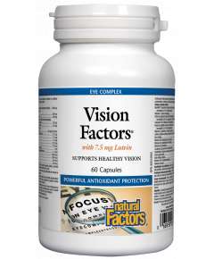 Natural Factors Vision Factors with 7.5mg 60 Lutein Capsules