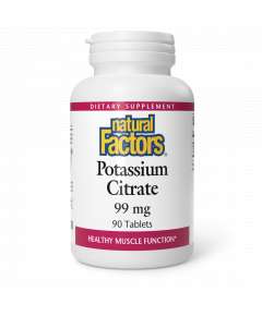 Natural Factors 99mg Potassium Citrate 90 Tablets