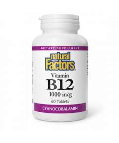 Natural Factors 1000mcg Vitamin B12 60 Tablets