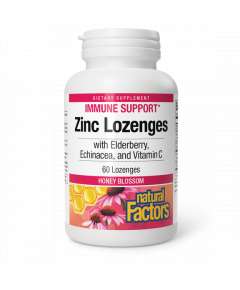 Natural Factors Honey Blossom 60 Zinc Lozenges