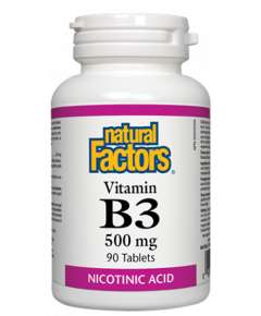 Natural Factors 500mg Vitamin B3 90 Tablets