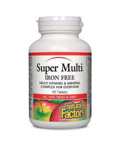 Natural Factors Super-Multivitamin Iron Free 90 Tablets