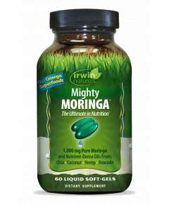 Irwin Naturals Mighty Moringa 60 Liquid Soft Gels Supplement