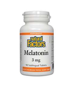 Natural Factors 3mg Melatonin 90 Sublingual Tablets