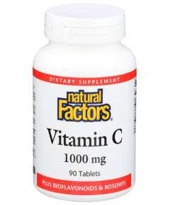 Natural Factors 1000mg 90 Vitamin C Tablets