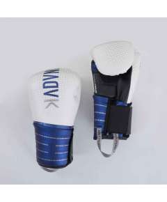 Outshock White/Blue Boxing Gloves