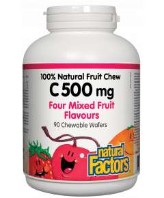Natural Factors 500mg 90 Vitamin C Chewable Wafers