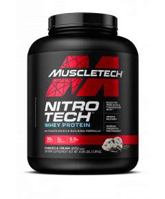 Muscletech 4lb Nitrotech Whey Protein Supplement