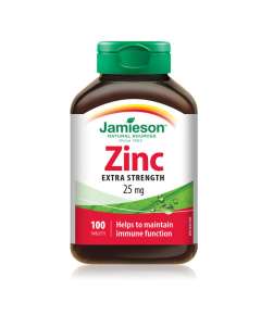 Jamieson 25mg 100 Zinc Capsules