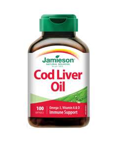 Jamieson Cod Liver Oil 100 Softgels
