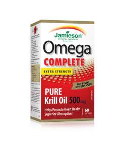 Jamieson 500mg Omega Complete Extra Strength 60 Softgels Supplement
