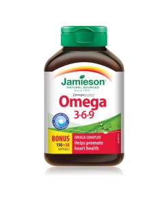 Jamieson 1200mg Omega 3-6-9 200 Softgels Supplement