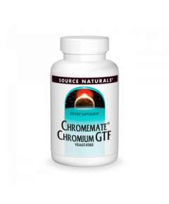 Source Naturals 200mcg Yeast Free Chromemate Chromium GTF 60 Supplement Tablets