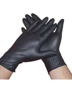 Generic 100Pack Disposable Black Nitrile Gloves
