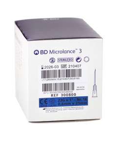 BD Microlance 23G by 25mm 100Pack Thin Wall Needles