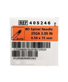 BD 25G 3Inch 25Pack Spinal Needle